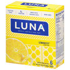 luna bars whole nutrition lemonzest