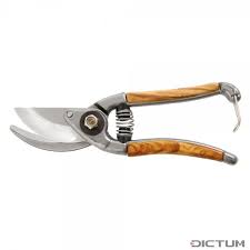 Arno French Pruning Shears Olivewood