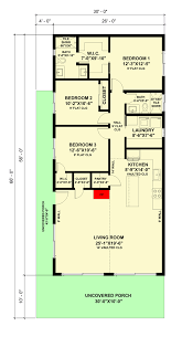House Plan Under 1500 Square Feet