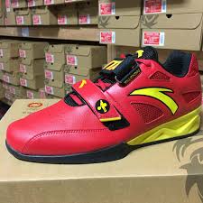 Anta Red Yellow Chinese Weightlifting Shoe