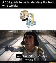 The story of the incel is the story of the 2010s. A 101 Guide To Understanding The Trad Wife Wojak Incel Has Fallen In Love E Drawing I Ifunny