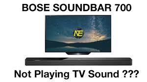 bose soundbar 700 not playing sound