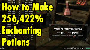 how to make 256 422 enchanting potions