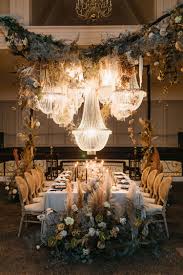 wedding with chandelier decor
