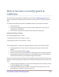 Firearm instructors, security managers, practicing attorneys and other regional experts from relevant public safety & nonprofit organizations. Armed Guard Card In California By Paul Miller Issuu