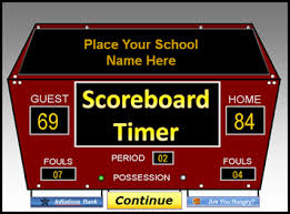 Basketball Scoreboard Scoreboard Powerpoint Template