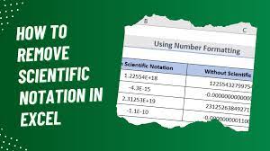 how to remove scientific notation in excel