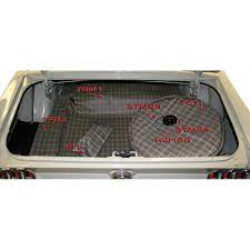 mustang trunk mat kit plaid coupe