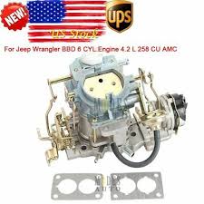 Rsc Bbd 2 Barrel Carburetor For Jeep Cj Bbd 6 Cyl Engine 4 2 L 258 Cu Amc Ebay
