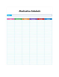 Keeping Track Of Medications Free Printable Chart