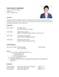 Post Graduate Resume Format For Postgraduate Students Latex