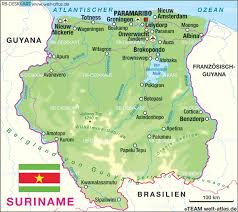 Where is suriname located geographically? Suriname Map