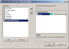 How Do I Create A Custom Chart Palette In Sql Reporting