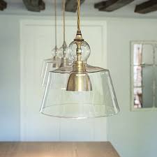 antiqued brass kitchen pendant light