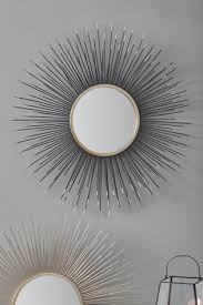 pacific starburst round wall mirror
