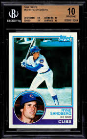 I loved ripping open wax packs with him and comparing who had the best pack. Ryne Sandberg Rookie Card Best Cards Value And Risk Return Analysis
