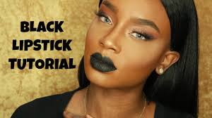 fall glam black lipstick makeup