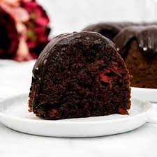 easy chocolate cherry bundt cake only