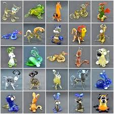 Set Of 50 Glass Miniature Figurines