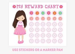 Pink Girl Reward Chart Printable Good Behavior Chart Habit