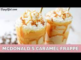 mcdonalds caramel frappe you