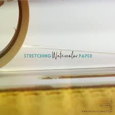 The reason you want to wait a bit is because the paper will expand when it is wet and it shrinks when it dries. Stretching Your Watercolor Paper Why It Matters