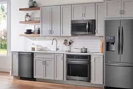 black stainless steel appliances