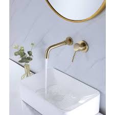 Bathroom Sink Faucet In Brushed Gold
