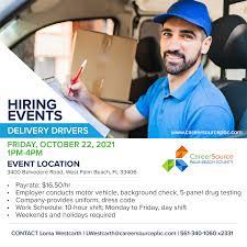 hiring event delivery drivers