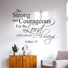 Be Strong Large Verse Wall Decal
