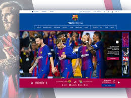 The uniform has blue and red stripes. Fcb Designs Themes Templates And Downloadable Graphic Elements On Dribbble