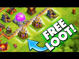 Free Loot Everywhere Clash Of Clans Dead Base Loot Is
