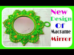 Rose Flower Macrame Mirror Design No 2