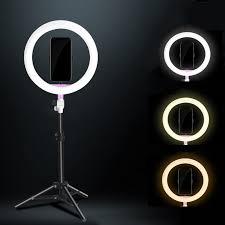 Sitooshe Led Light Camera Photo Studio Video Ring Light 3200k 5500k Photography Dimmable Ring Lamp For Iphone Samsung Xiaomi Photographic Lighting Aliexpress