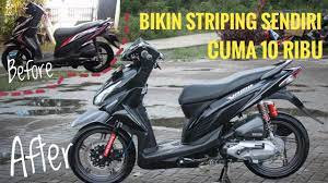 bikin striping sticker standar vario