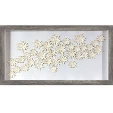 Paper Flowers Wall Art 12x24 At Home