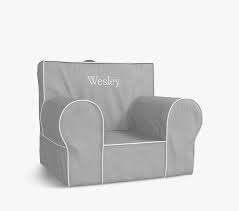 Grey With White Piping Anywhere Chair