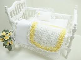 baby doll blanket yellow afghan crib