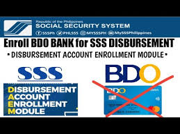 how to enroll bdo bank to your sss