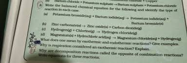 8 Write The Balanced Chemical Equation