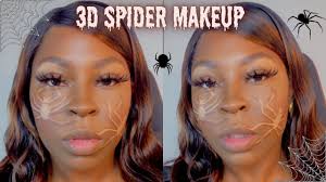 easy 3d spider halloween makeup