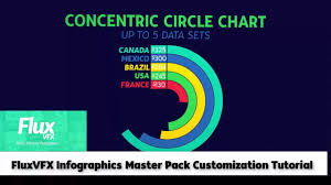 Infographics Master Pack After Effects Template Concentric Circle Chart