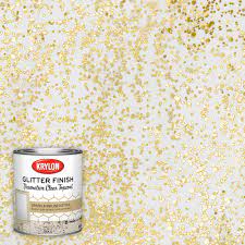 krylon gold latex glitter paint 1