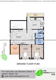 2 bhk house plan 30 x 40 ft in 1100 sq