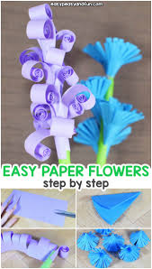 how to make easy paper flowers easy