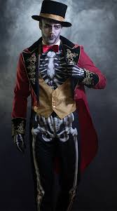 men s skeleton ringmaster costume men