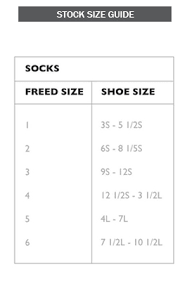 Freed Of London Size Guide