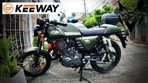 keeway cafe racer 152 army green