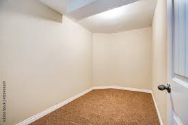 empty room interior with brown carpet