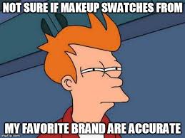 are brands that swatch their own makeup